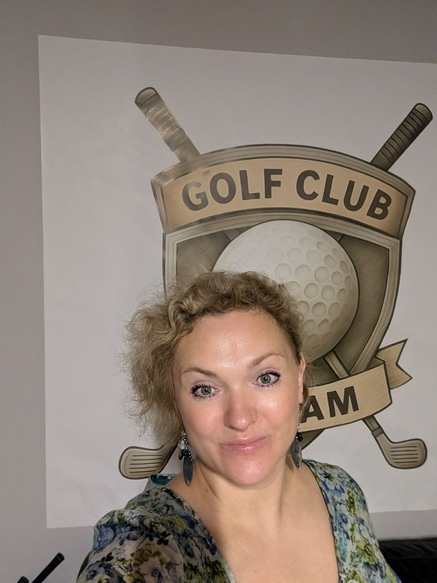 Ganna Lysakova at the golf club